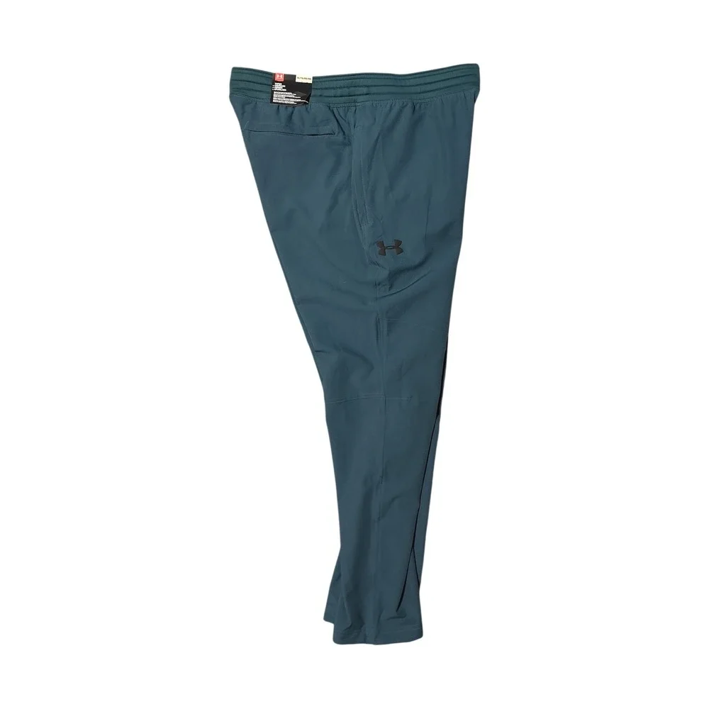 Under Armour Mens Tapered Leg Athletic Training Pants Teal‎ Blue XL NWT - Picture 5 of 10